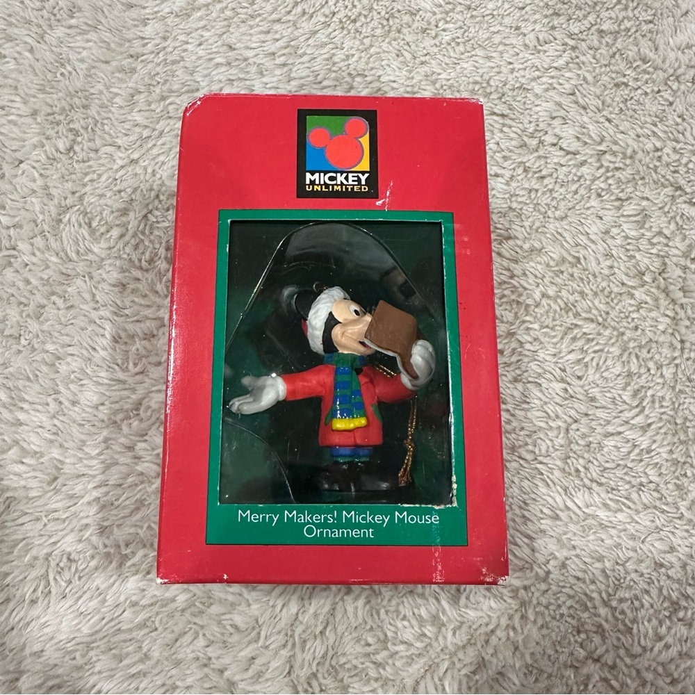 vintage disney mickey unlimited mickey mouse merry makers christmas ornament
